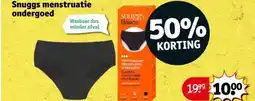 Kruidvat Snuggs menstruatie ondergoed aanbieding