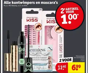 Kruidvat Alle kuntwimpers en mascara's aanbieding