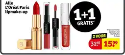Kruidvat Alle L'Oréal Paris lipmake-up aanbieding