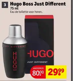 Kruidvat Hugo Boss Just Different aanbieding
