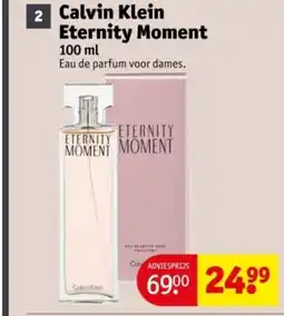 Kruidvat Calvin Klein Eternity Moment aanbieding