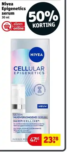Kruidvat Nivea Epigenetics serum aanbieding