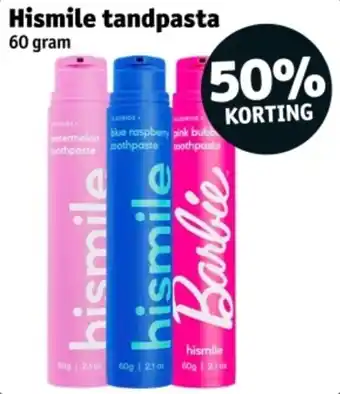 Kruidvat Hismile tandpasta aanbieding