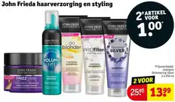 Kruidvat John Frieda haarverzorging en styling aanbieding