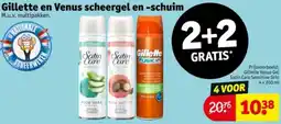 Kruidvat Gillette en Venus scheergel en schuim aanbieding