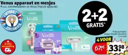 Kruidvat Venus apparaat en mesjes aanbieding