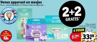 Kruidvat Venus apparaat en mesjes aanbieding