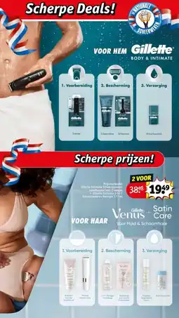 Kruidvat Venus Gillette + Satin Care aanbieding