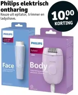 Kruidvat Philips elektrisch ontharing aanbieding