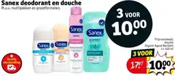 Kruidvat Sanex deodorant en douche aanbieding