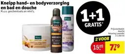 Kruidvat Kneipp hand en bodyverzorging en bad en douche aanbieding