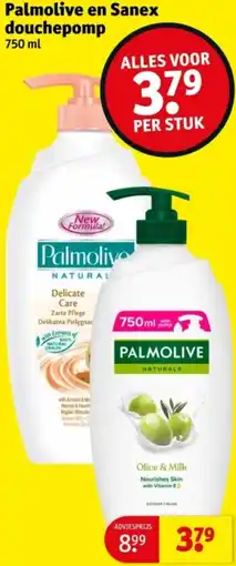 Kruidvat Palmolive en Sanex douchepomp aanbieding