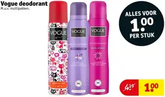 Kruidvat Vogue deodorant aanbieding