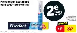 Kruidvat Fixodent en Steradent kunstgebitverzorging aanbieding