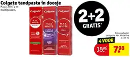 Kruidvat Colgate tandpasta in doosje aanbieding