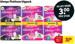Kruidvat Always Platinum bigpack aanbieding