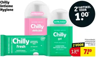 Kruidvat Chilly Intieme Hygiene aanbieding
