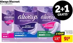 Kruidvat Always Discreet aanbieding