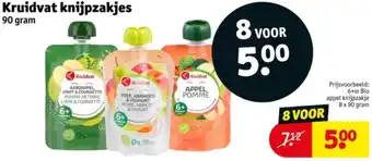 Kruidvat Kruidvat knijpzakjes aanbieding
