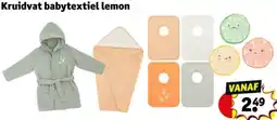Kruidvat Kruidvat babytextiel lemon aanbieding