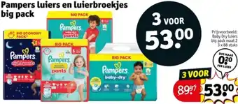 Kruidvat Pampers luiers en luierbroekjes big pack aanbieding