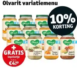 Kruidvat Olvarit variatiemenu aanbieding