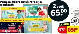 Kruidvat Pampers luiers en luierbroekjes maxi pack aanbieding