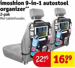 Kruidvat Imoshion 9-in-1 autostoel organizer aanbieding