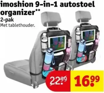 Kruidvat Imoshion 9-in-1 autostoel organizer aanbieding