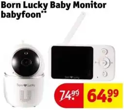 Kruidvat Born Lucky Baby Monitor babyfoon aanbieding