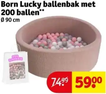Kruidvat Born Lucky ballenbak met 200 ballen aanbieding