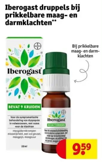 Kruidvat Iberogast druppels bij prikkelbare maag en darmklachten aanbieding