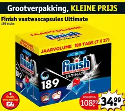 Kruidvat Finish vaatwascapsules Ultimate aanbieding