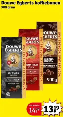 Kruidvat Douwe Egberts koffiebonen aanbieding