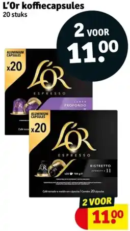 Kruidvat L'Or koffiecapsules aanbieding