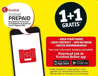 Kruidvat Kruidvat mobiel prepaid aanbieding