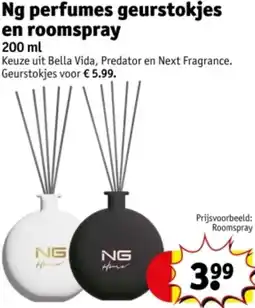 Kruidvat Ng perfumes geurstokjes en roomspray aanbieding