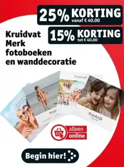 Kruidvat Kruidvat Merk fotoboeken en wanddecoratie aanbieding