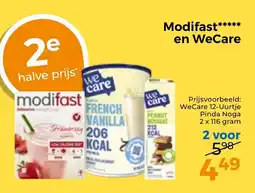 Trekpleister Modifast en WeCare aanbieding