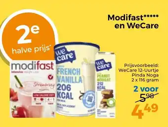 Trekpleister Modifast en WeCare aanbieding