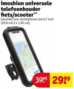 Kruidvat Imoshion universele telefoonhouder fiets/scooter aanbieding