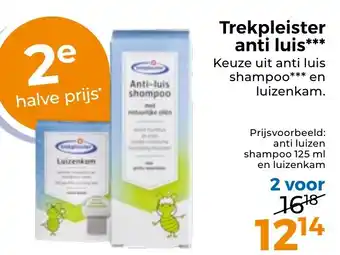 Trekpleister Trekpleister anti luis aanbieding