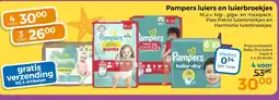 Trekpleister Pampers luiers en luierbroekjes aanbieding