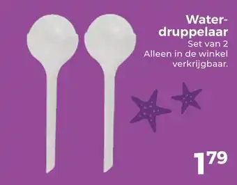 Trekpleister Water druppelaar aanbieding