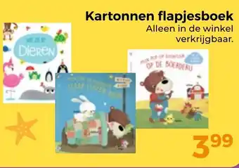 Trekpleister Kartonnen flapjesboek aanbieding