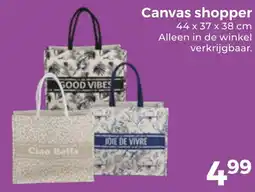 Trekpleister Canvas shopper aanbieding