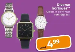 Trekpleister Diverse horloges aanbieding