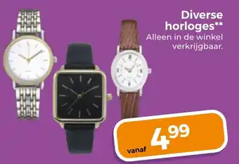 Trekpleister Diverse horloges aanbieding
