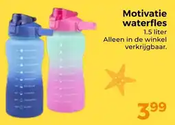 Trekpleister Motivatie waterfles aanbieding