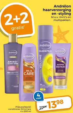 Trekpleister Andrélon haarverzorging en styling aanbieding